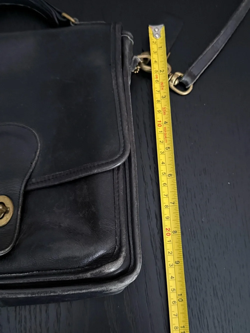 Vintage Coach Black Station Bag - Picture 11 of 11